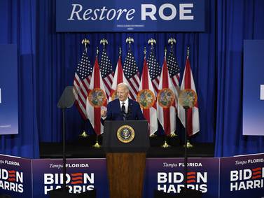 Biden blames Trump for Florida's 6-week abortion ban, says women nationwide face health crisis