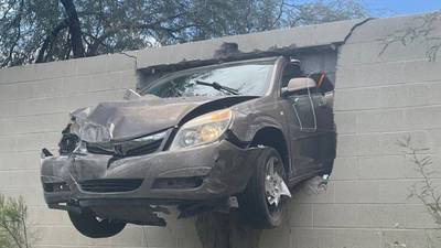 Motorist in critical condition after crashing through wall on interstate