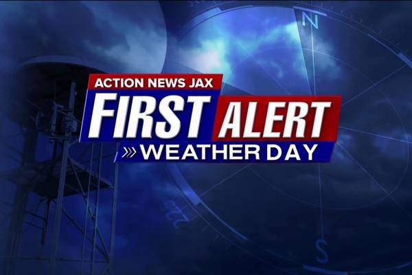 FIRST ALERT WEATHER DAY: Heavy rain expected in Jacksonville area during afternoon commute