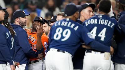Mariners' Julio Rodríguez won't reveal what Hector Neris said, but don't expect any forgiveness
