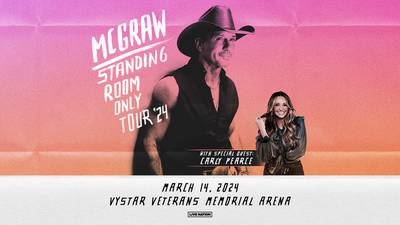 Tim Mcgraw is Coming to Vystar Arena!