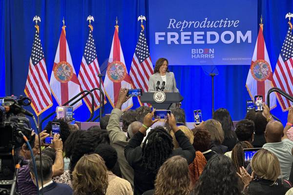VP Harris returns to Jacksonville as Florida’s 6-week abortion ban goes into effect