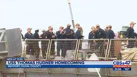 Welcome home, sailors of the USS Thomas Hudner!