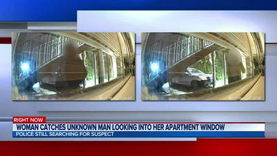 Woman captures video of unknown man she claims was stalking her Arlington apartment