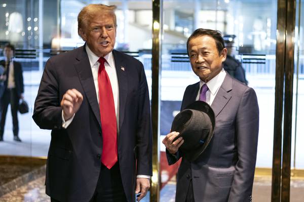 Trump meets with a senior Japanese official after court session in his hush money trial