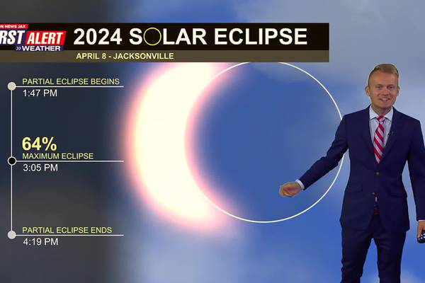 Dry, warm day expected with some clouds for the solar eclipse