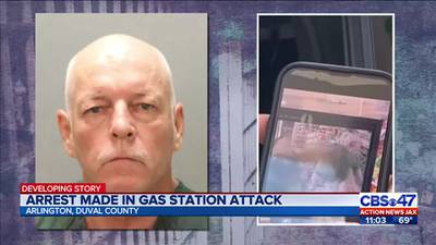 Man caught on security video punching woman inside Arlington gas station arrested