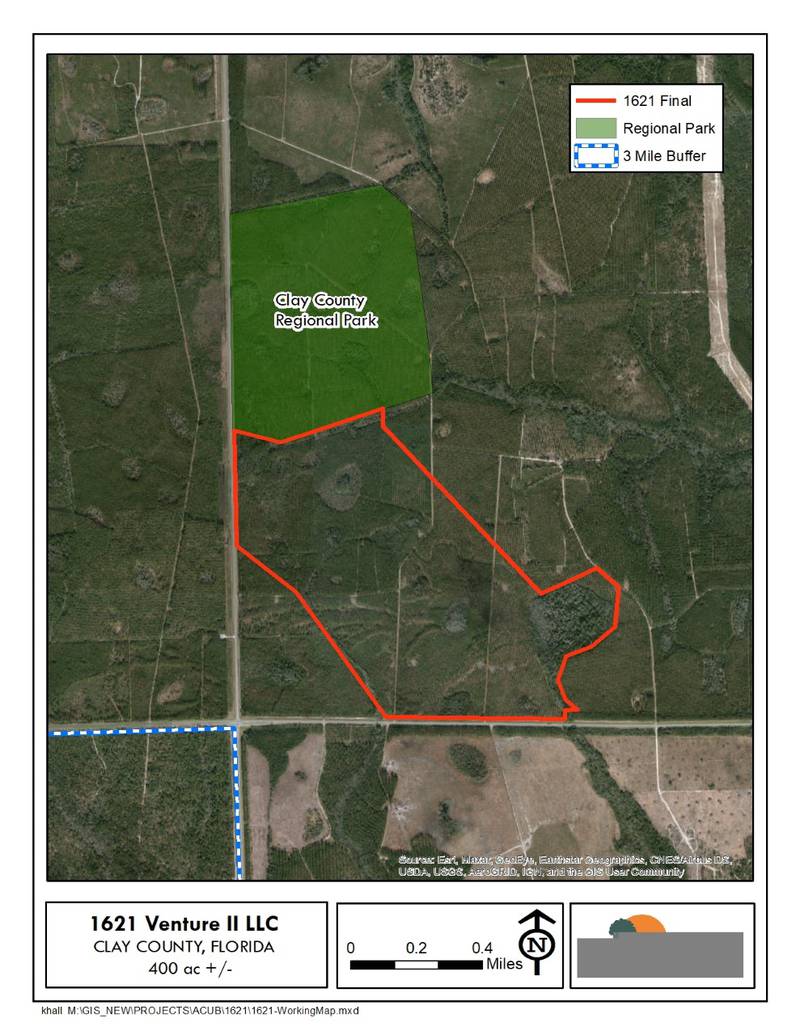 400 acres for conservation in Clay County.