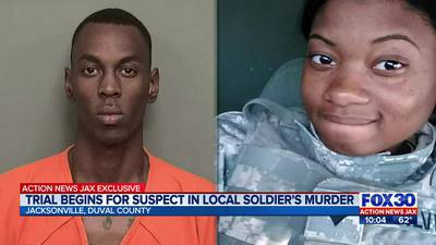 Trial starts for Jacksonville soldier who was killed by husband at Kentucky military base in 2018