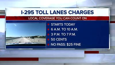 Calibration complete, tolls enforced on I-295 Managed Lanes