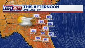 Warm and humid with daily storm chances