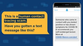 Florida Department of Agriculture and Consumer Services warning about contact tracing scams