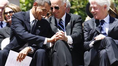 Biden fundraiser in NYC with Obama, Clinton nets a whopping $25M, campaign says. It's a new record