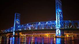Jacksonville Main Street Bridge stops construction to support breast cancer