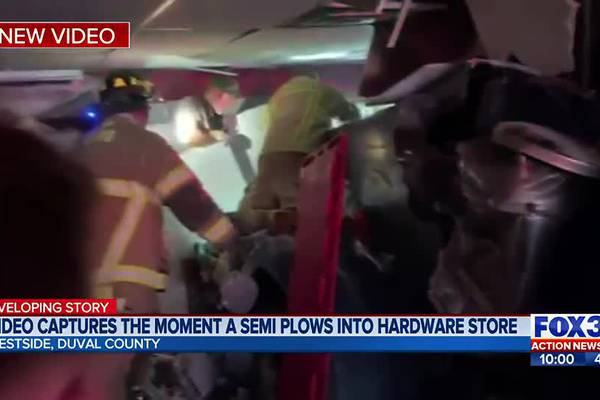 ‘Debris everywhere:’ New video shows interior of Ace Hardware moments after truck plows through