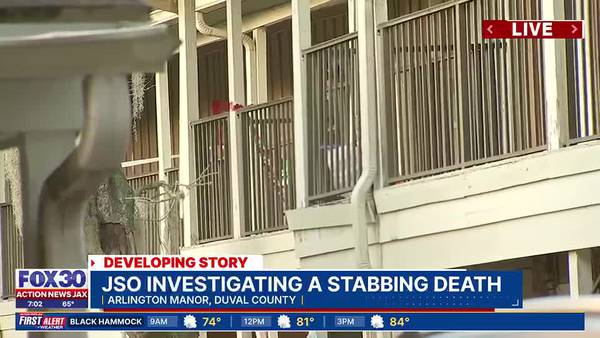 JSO: Man stabbed to death at Arlington apartment complex