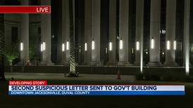 FBI investigating suspicious letter at Duval County Courthouse for the second day in a row