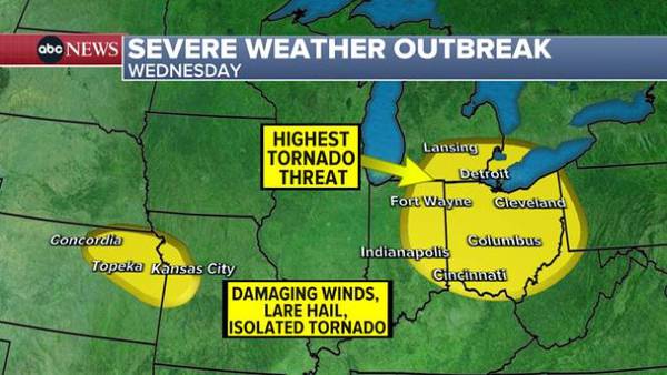 Michigan, Ohio brace for storms after tornadoes rip through Iowa, Kansas, Missouri