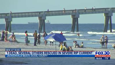 One dead, several others rescued in severe rip current near Jacksonville Beach Pier