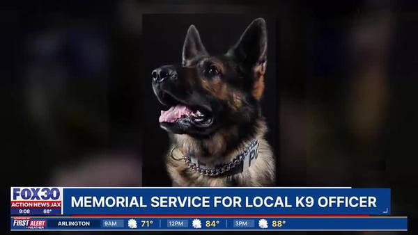 St. Augustine Police Department holds memorial service for passing of K-9 Kilo