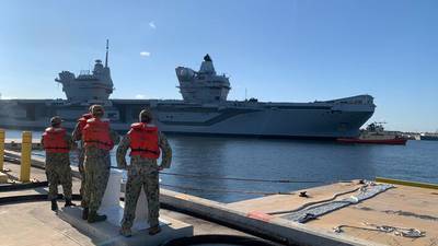 Naval Station Mayport welcomes British carrier