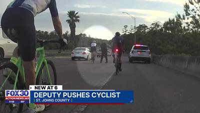 SJSO investigating after video captures deputy knocking a cyclist off bike in traffic