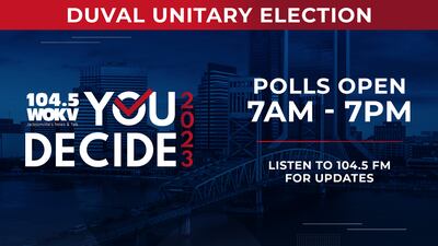 Jacksonville Election: Polls open 7 am - 7 pm
