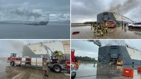 Firefighters hurt in explosion while fighting cargo ship fire at Blount Island