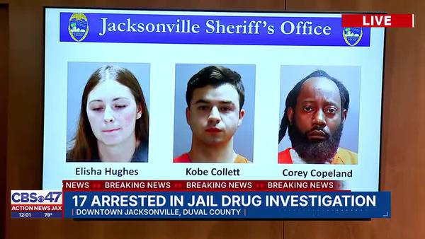 Jacksonville Sheriff: 17 arrested in drug investigation tied to jail, including former officer