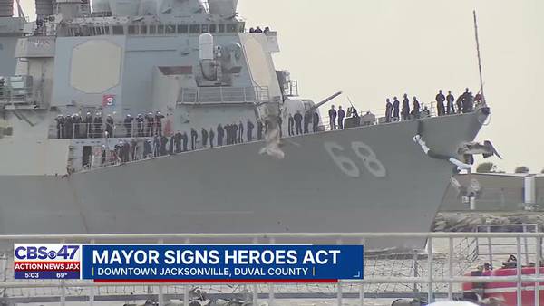 Mayor signs Jacksonville Heroes Act, increasing benefits for military families employed by the city