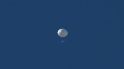Chinese spy balloon flying above U.S. shot down off Carolina coast