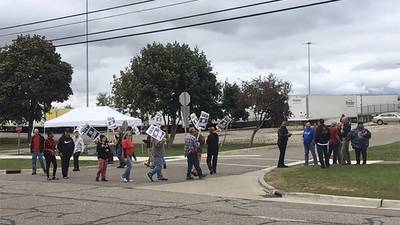 5 workers picketing in UAW strike hit by vehicle outside Flint-area plant
