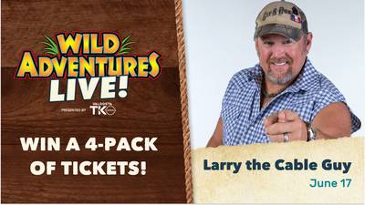 See Larry The Cable Guy at Wild Adventures LIVE!