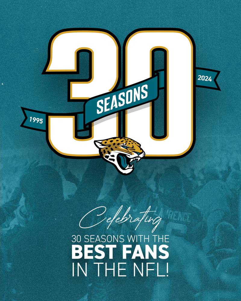 Jaguars unveil the limited edition logo celebrating its 30th anniversary.
