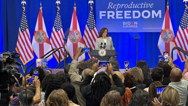 WATCH LIVE: VP Harris returns to Jax as Florida’s 6-week abortion ban goes into effect