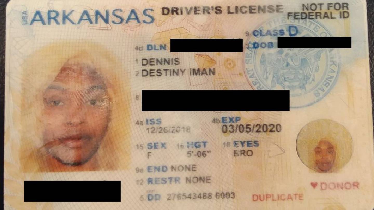 License ended. Arkansas Driver License. Скан водительского удостоверения.